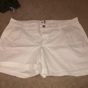 White Jean Shorts